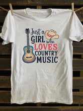 Just A Girl Who Loves Country Music T-Shirt, Women's Western Shirt