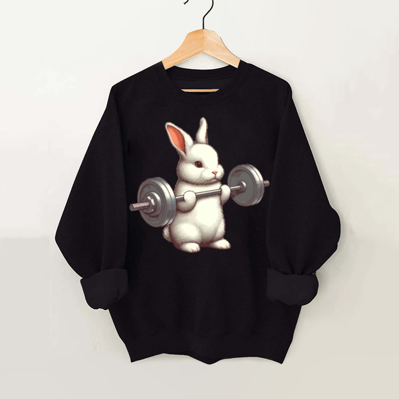 Weightlifting Rabbit Gym Sweatshirt