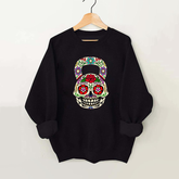 Dia De Los Muertos Kettlebell Vintage Gym Sweatshirt