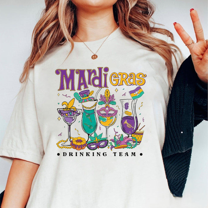 Mardi Gras Drinking Shirts
