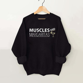 Muscles And Margaritas Vintage Gym Sweatshirt