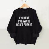 Don't Push It Vintage Gym Sweatshirt