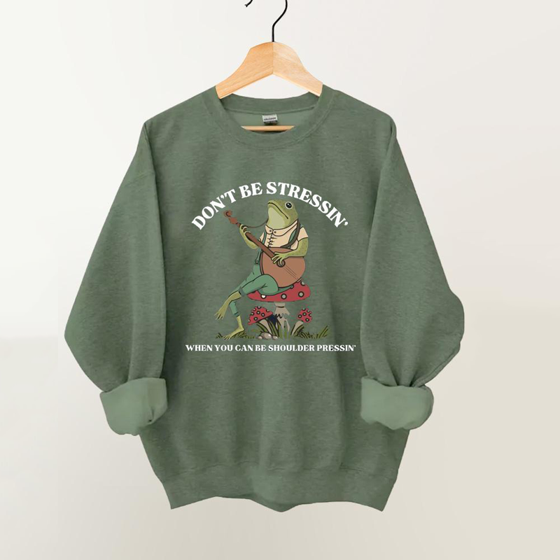 Don't Be Stressin' Vintage Gym Sweatshirt