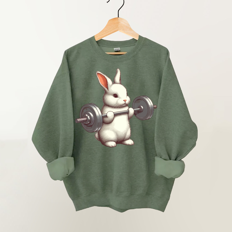 Weightlifting Rabbit Gym Sweatshirt