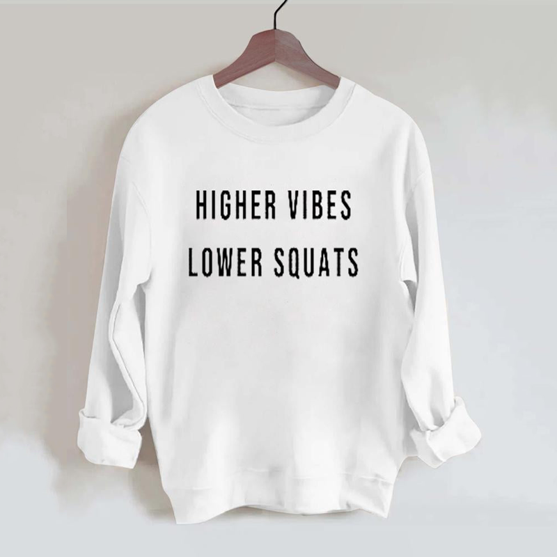 Higher Vibes Lower Squats Vintage Gym Sweatshirt