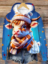 Highland Cow Fall Western Hoodie