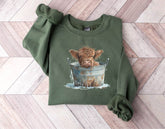 Highland Cow Fall Western Sweatshirt