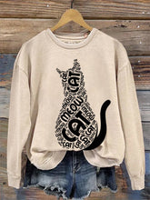 Women's Casual Cute Cat Sweatshirt