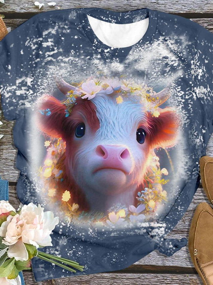 Highland Cow Tie Dye T-shirt