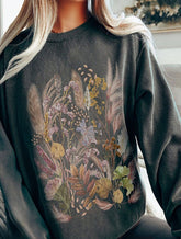 Comfort Colors Boho Wildflowers Sweatshirt for Women