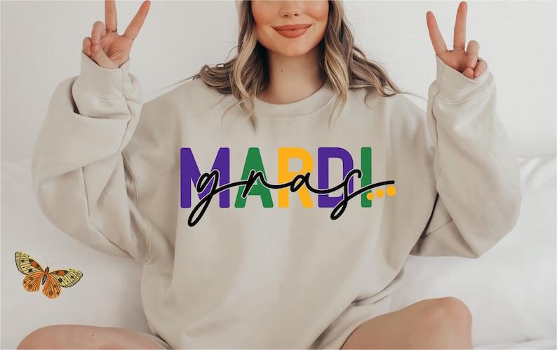 Women Men Mardi Gras Sweat
