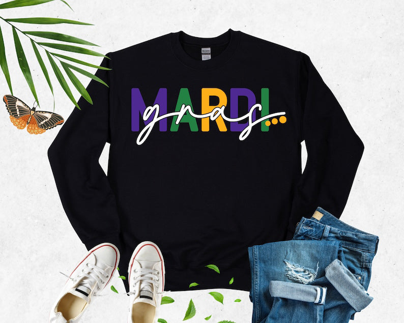 Women Men Mardi Gras Sweat