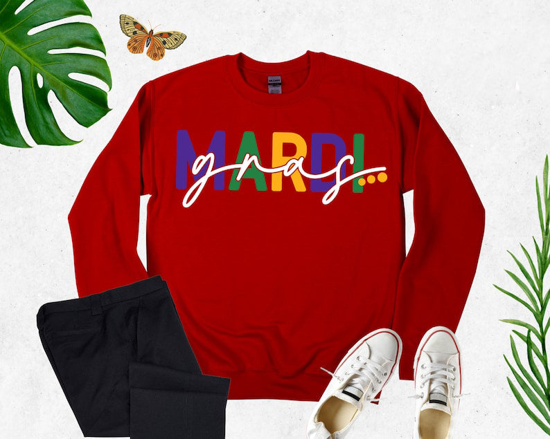 Women Men Mardi Gras Sweat