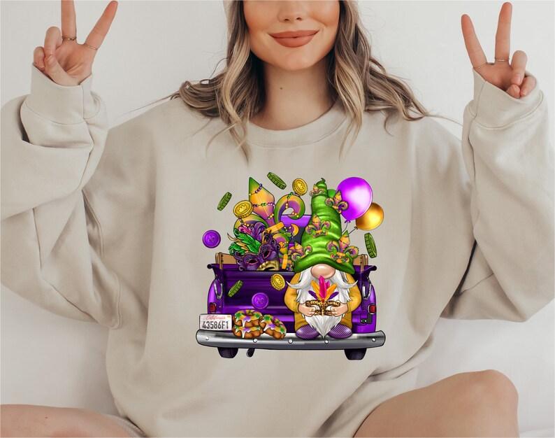 Mardi Gras Gnome Sweatshirt