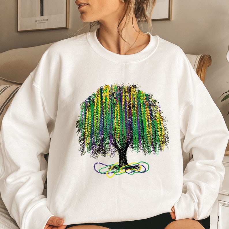 Mardi Gras Tree Sweatshirt