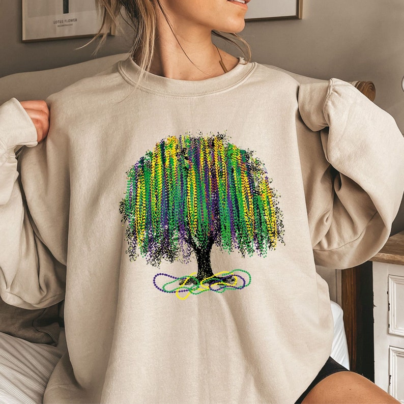 Mardi Gras Tree Sweatshirt