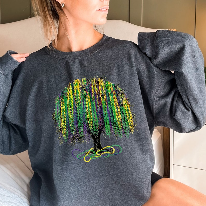 Mardi Gras Tree Sweatshirt