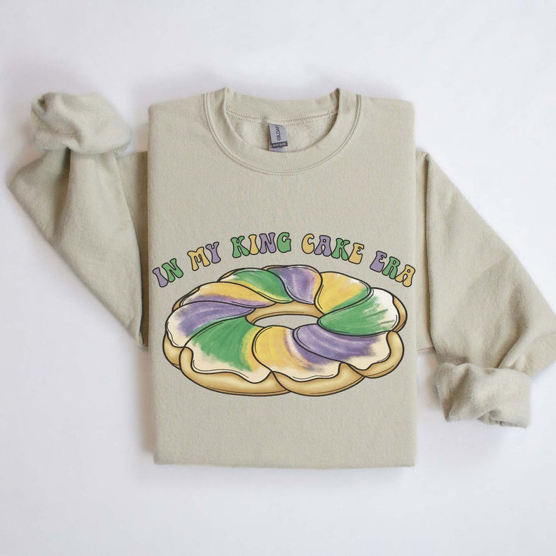 Mardi Gras Sweatshirt In My King Cake Era