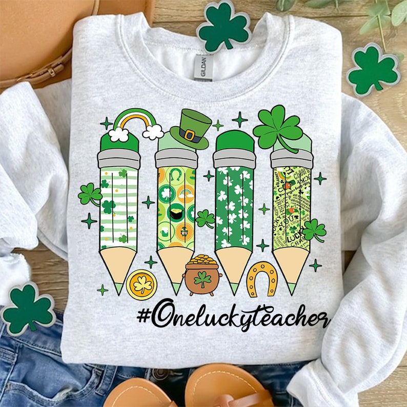 One Lucky Teacher St.Patrick's Day Sweatshirt