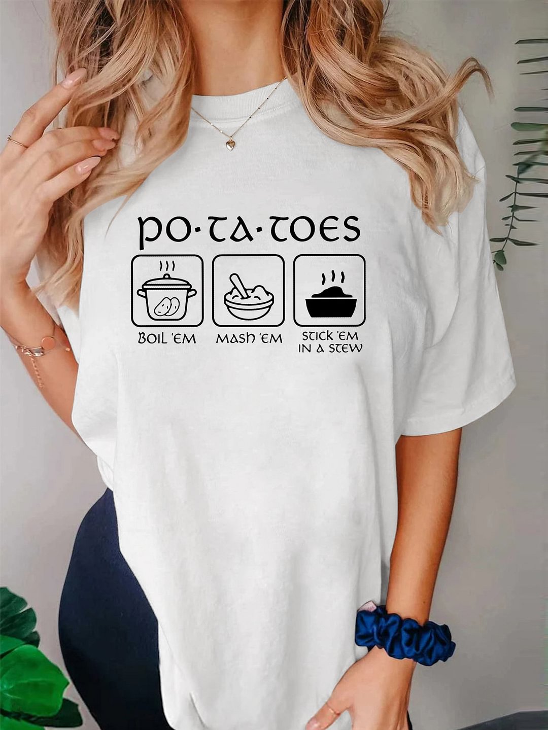 Potatoes Boil Em Mash Em Stick Em in a Stew LOTR Shirt