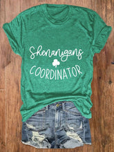 Eagerlys Women's St. Patrick's Day Shenanigans Coordinato Print Crew Neck T-Shirt