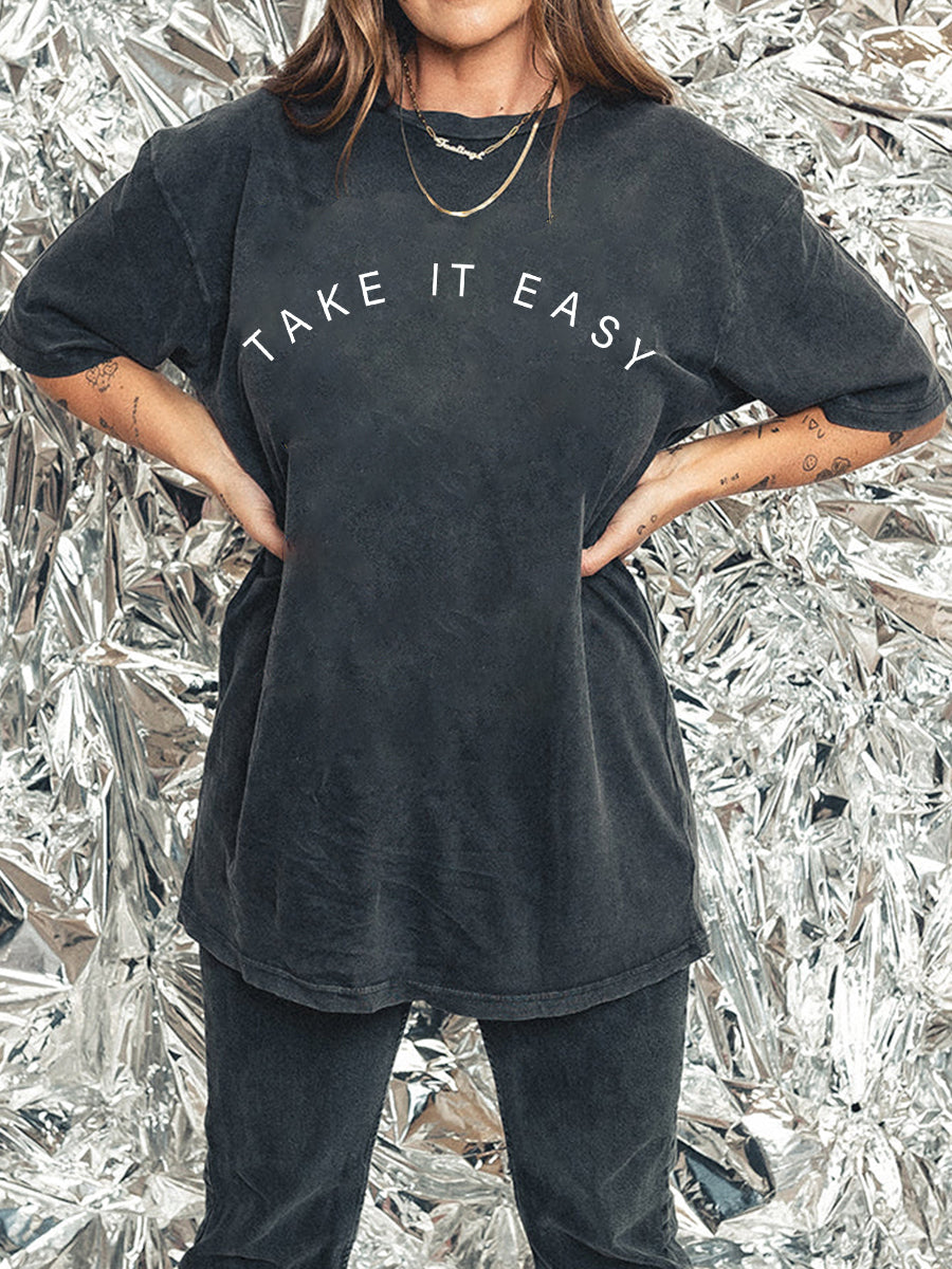 Take It Easy (Script) Tee
