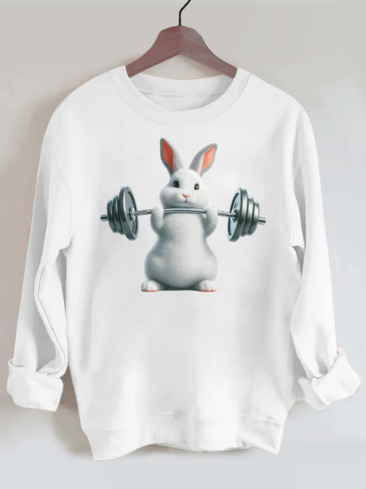 Weightlifting Rabbit Gym Sweatshirt