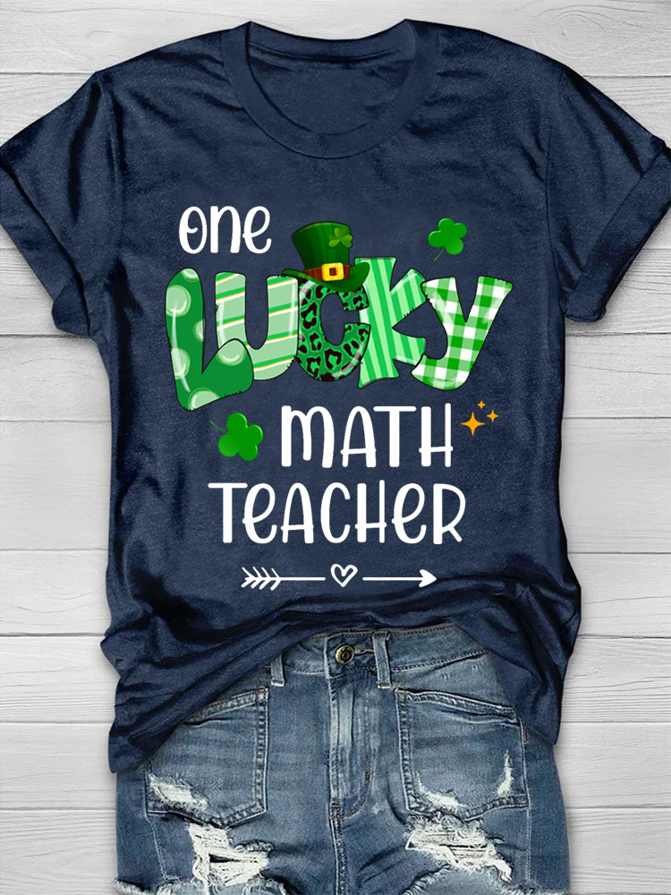 Eagerlys Patricks Day Math Teacher T-shirt-6