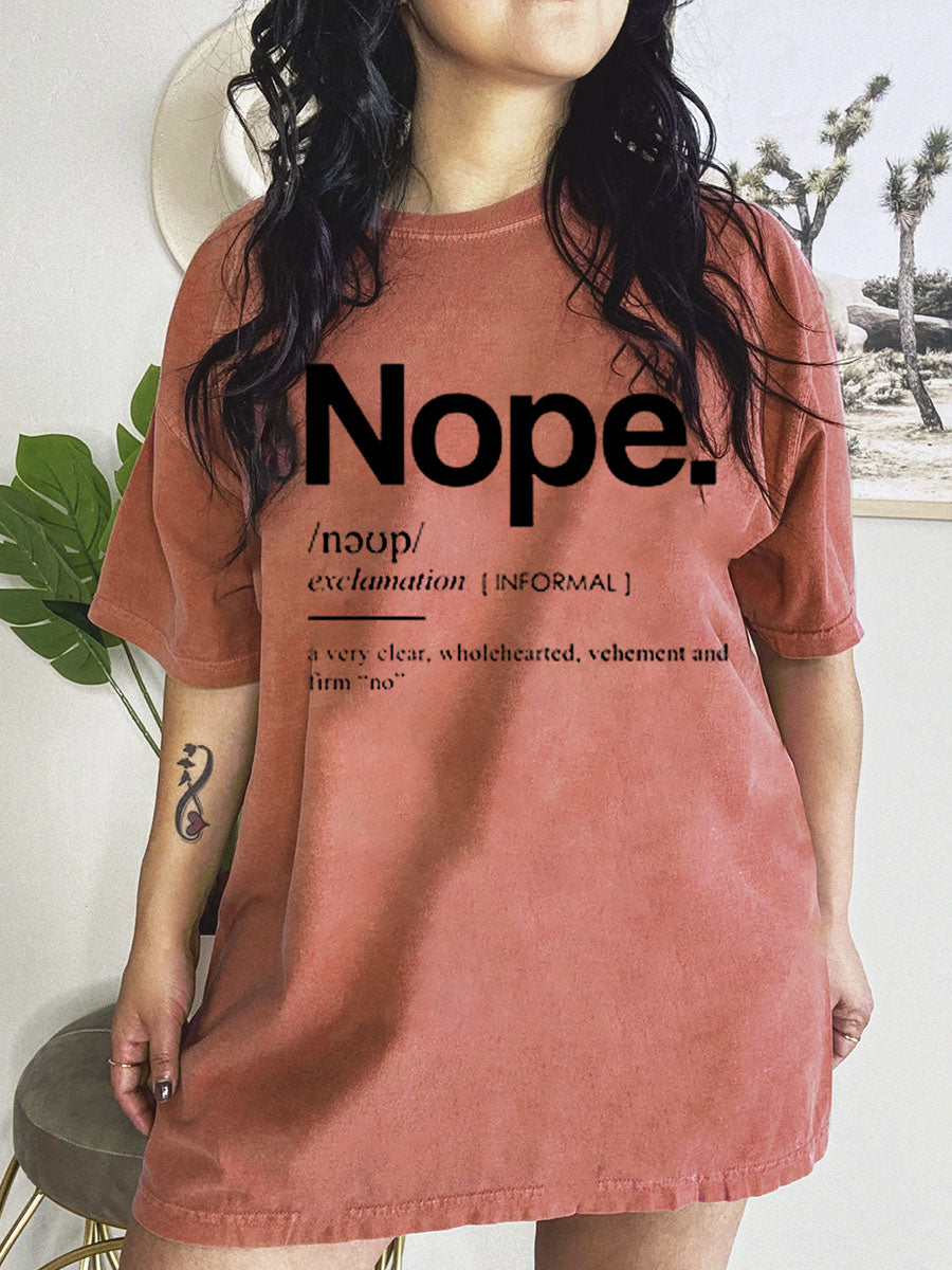 Vintage Funny Nope Graphic Tee