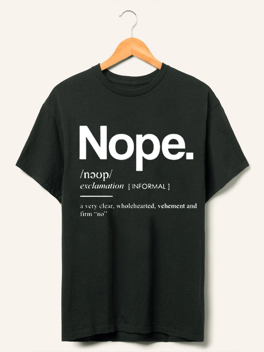Vintage Funny Nope Graphic Tee