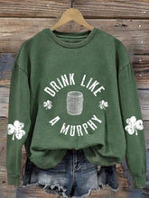 Eagerlys Women'S St Patrick's Day Printed Sweatshirt