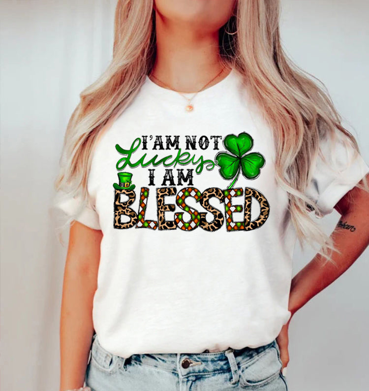 Eagerlys Eagerlys  I'm Not Lucky I Am Blessed  Short Sleeve T-Shirt