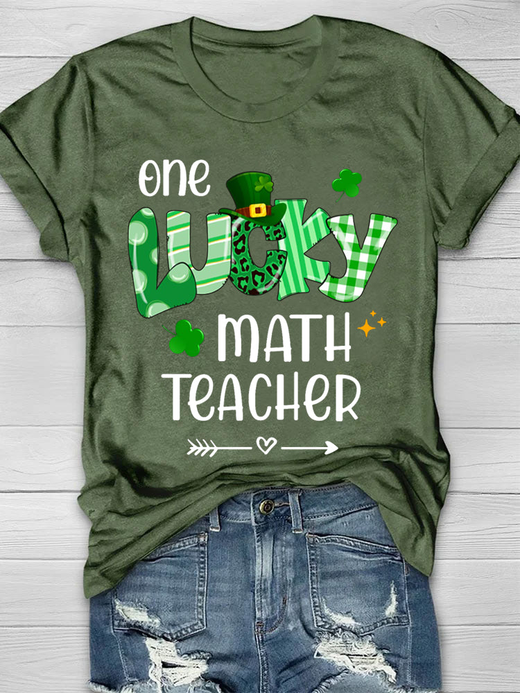 Eagerlys Patricks Day Math Teacher T-shirt-6