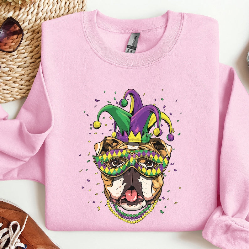 Mardi Gras Dog Sweatshirt