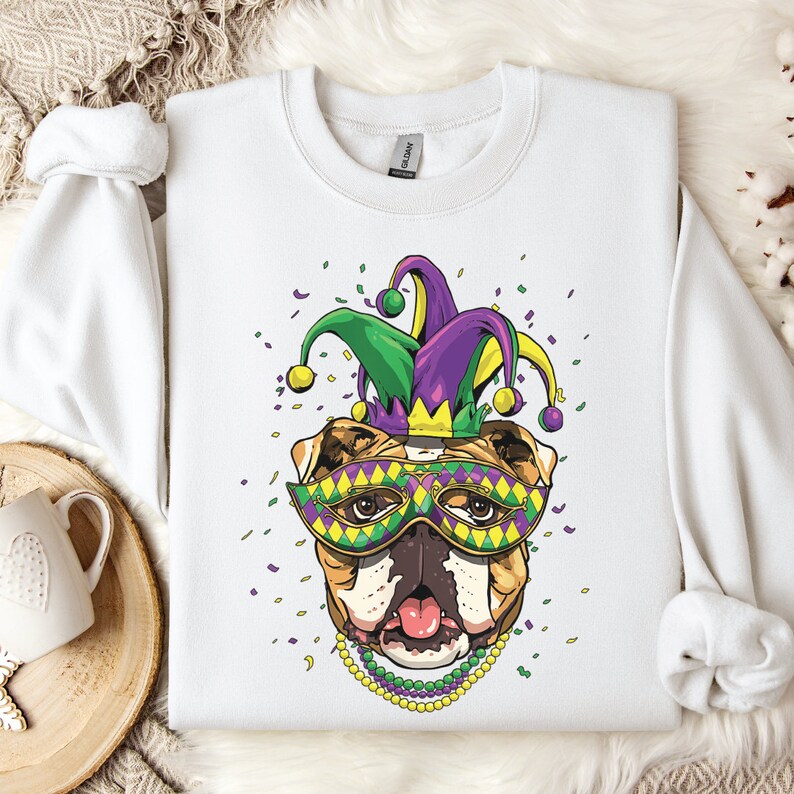 Mardi Gras Dog Sweatshirt