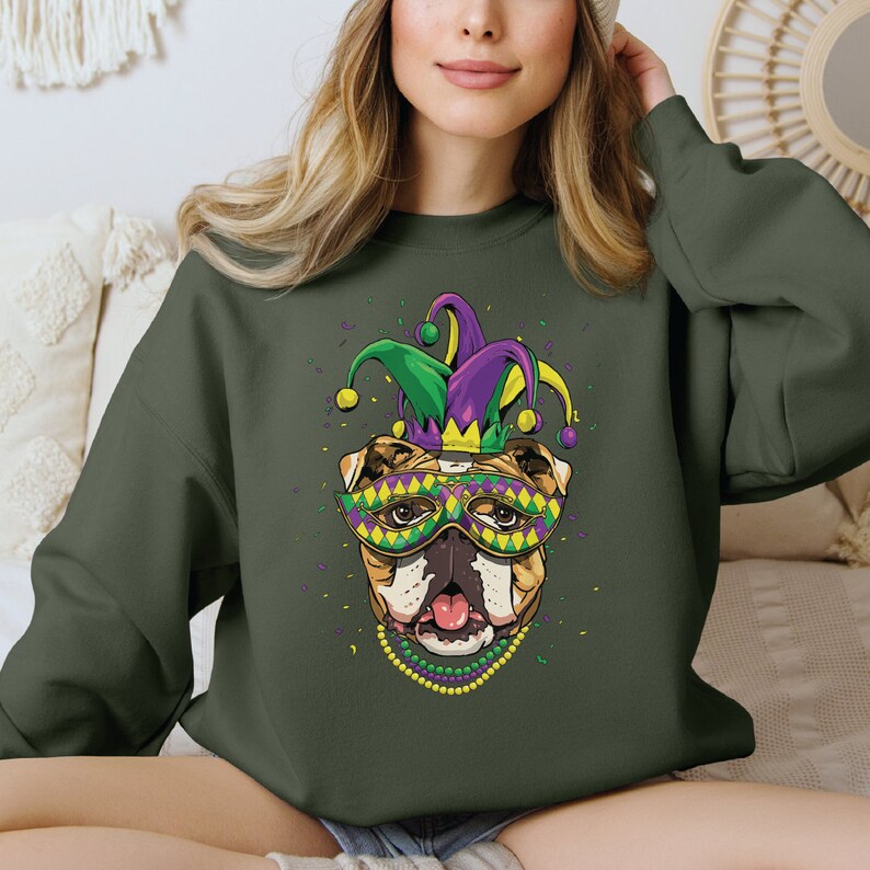 Mardi Gras Dog Sweatshirt