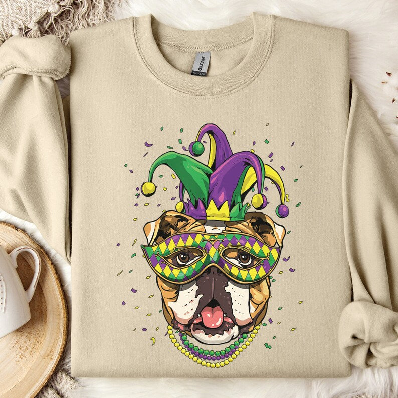 Mardi Gras Dog Sweatshirt