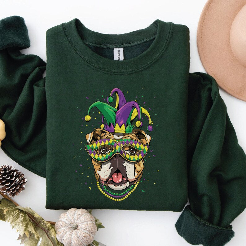 Mardi Gras Dog Sweatshirt