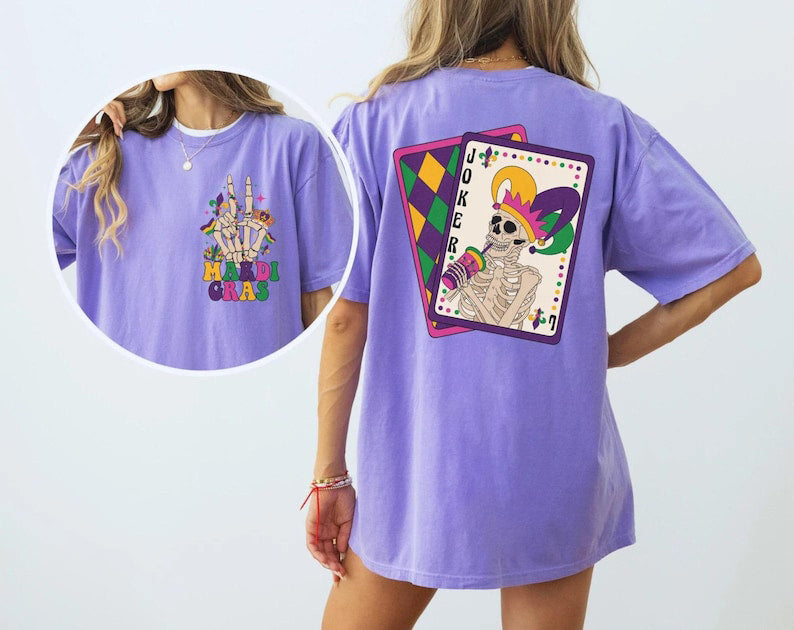 Skeleton Mardi Gras shirt