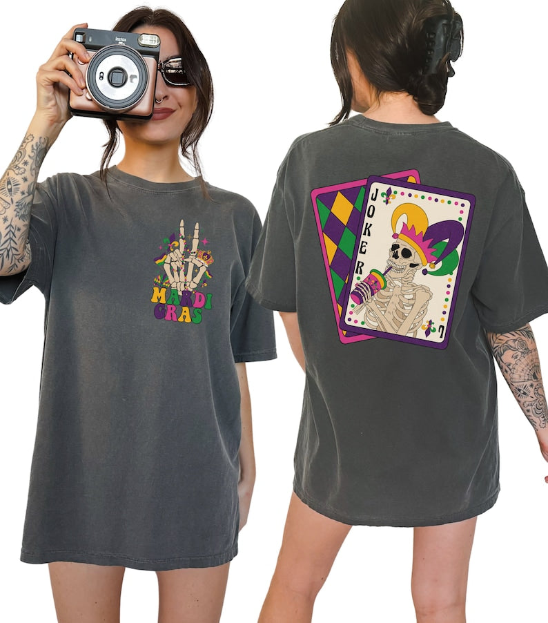 Skeleton Mardi Gras shirt