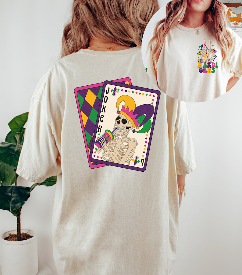 Skeleton Mardi Gras shirt