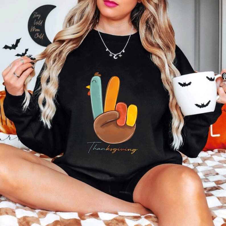 Peace Sign Turkeys Sweatshirt