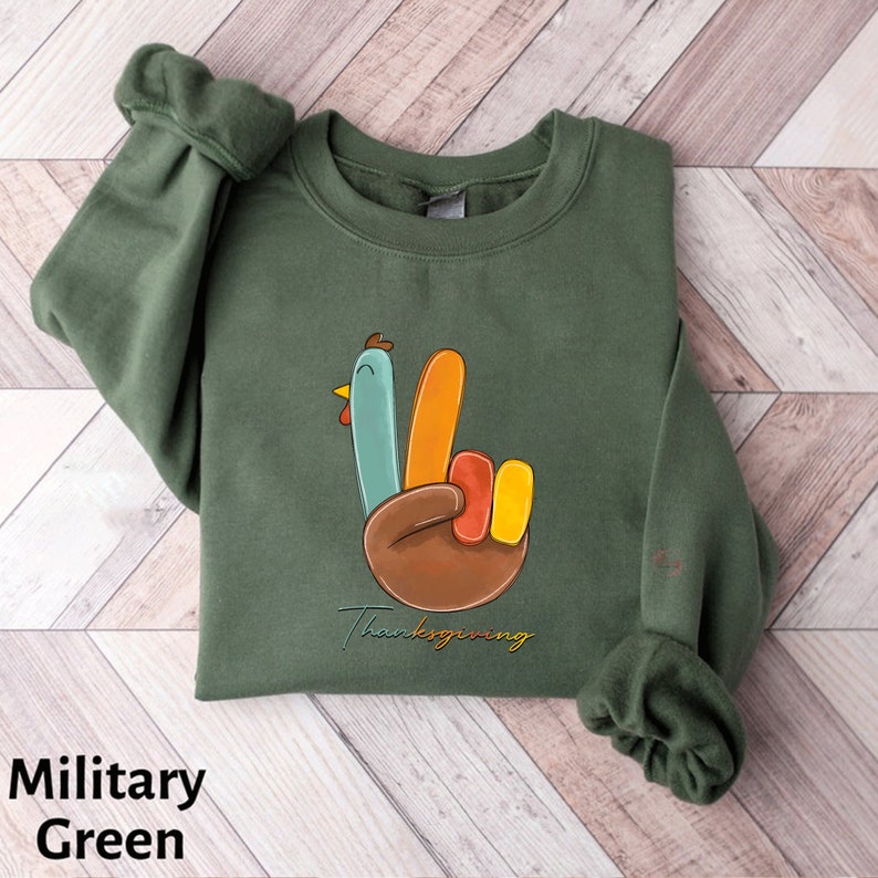 Peace Sign Turkeys Sweatshirt