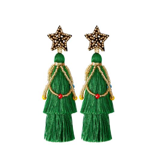 Tassel Christmas Earrings