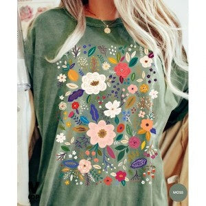 Vintage Wildflower Floral T-Shirt