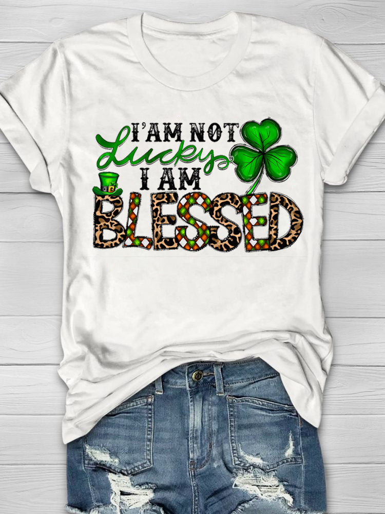 Eagerlys Eagerlys  I'm Not Lucky I Am Blessed  Short Sleeve T-Shirt