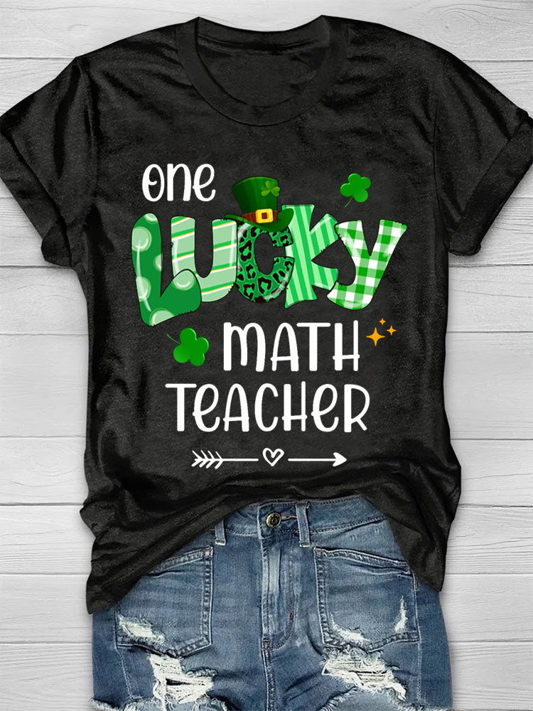 Eagerlys Patricks Day Math Teacher T-shirt-6