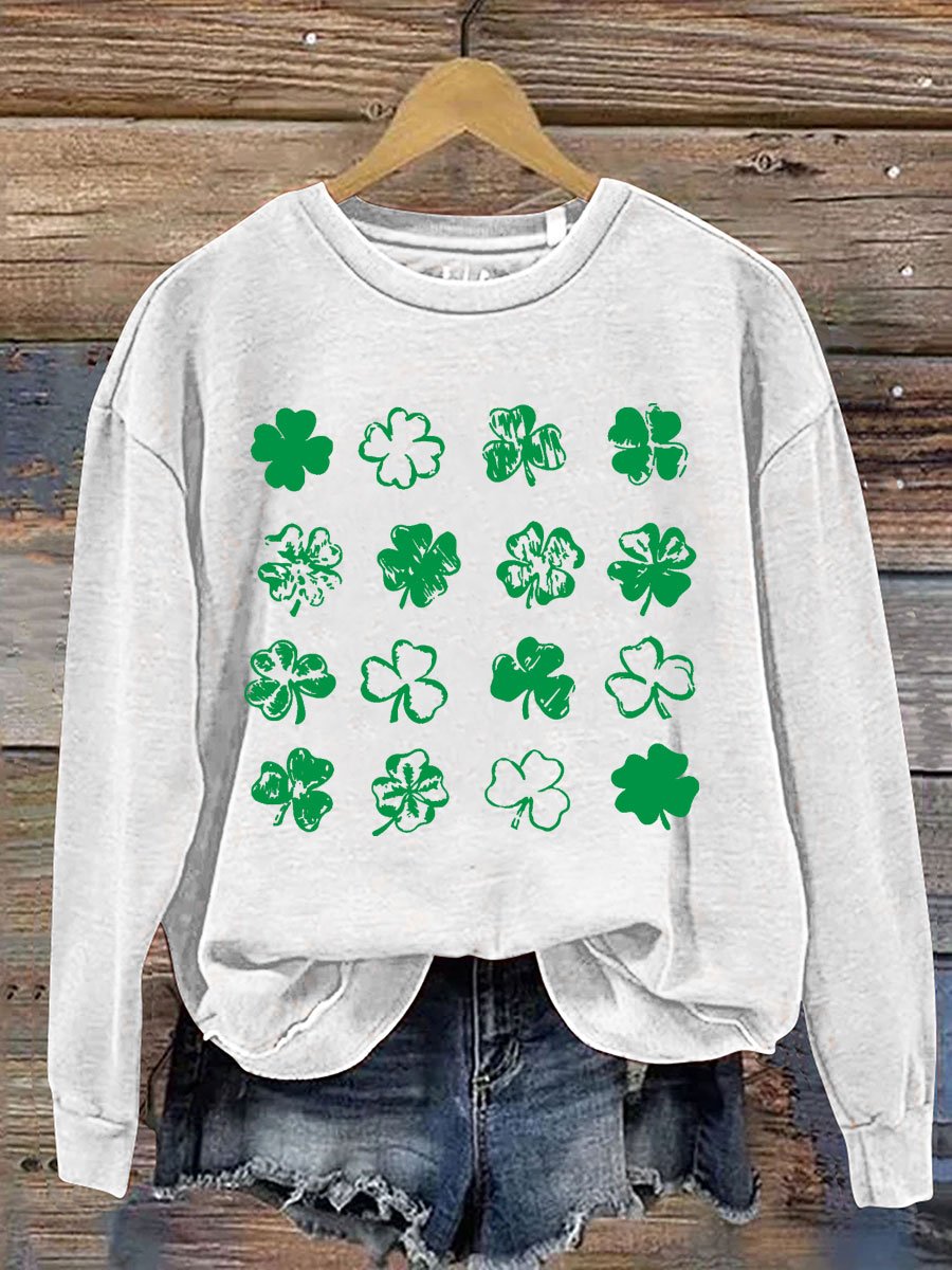 Eagerlys St. Patrick's Day Print Casual  Sweatshirt