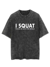 I Squat Vintage Gym Shirt