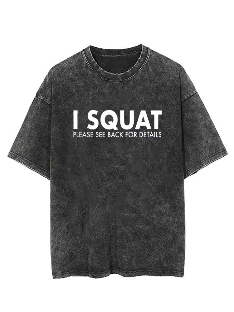 I Squat Vintage Gym Shirt